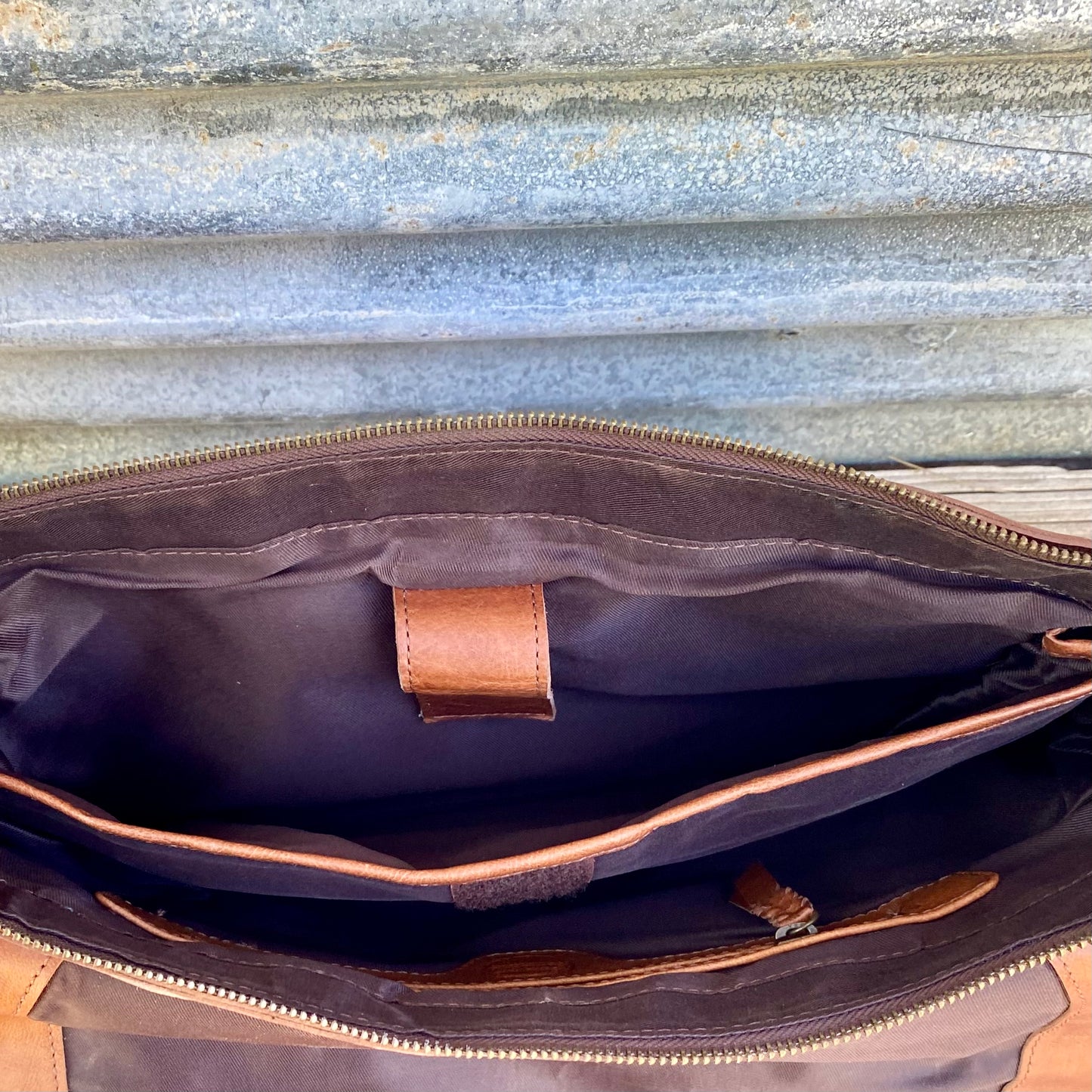 Italian Leather Laptop Satchel