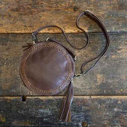 Leather Round Bag
