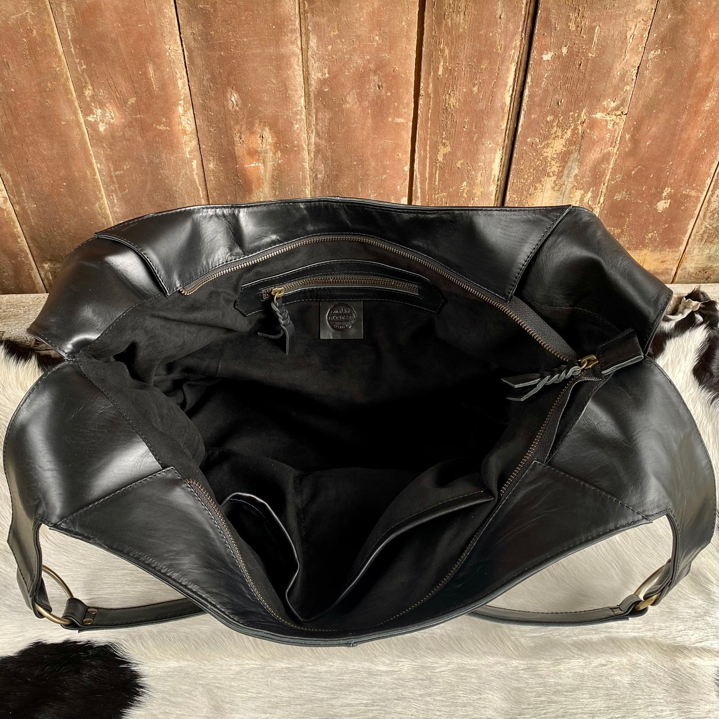 Large Leather Slouch / Overnighter