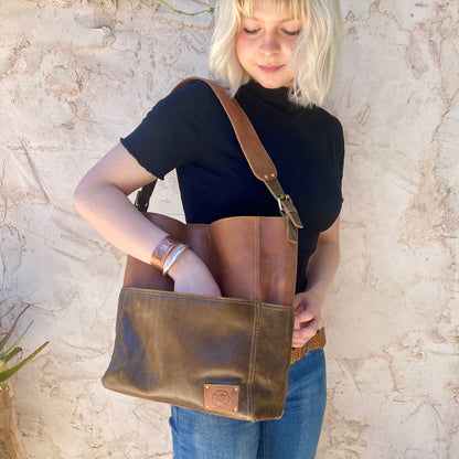 A Four Pocket Leather Tote