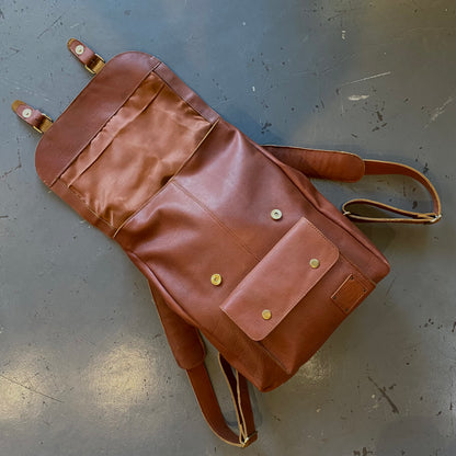 Traditional Leather Backpack