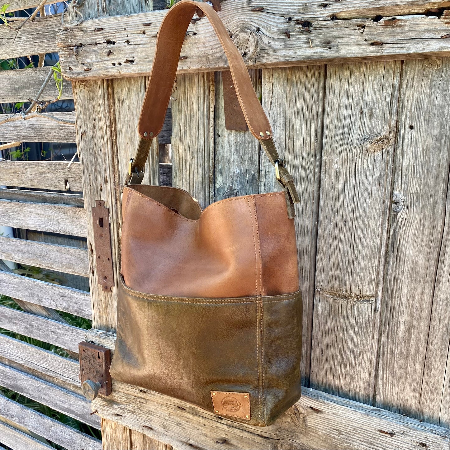 Four Pocket Leather Tote