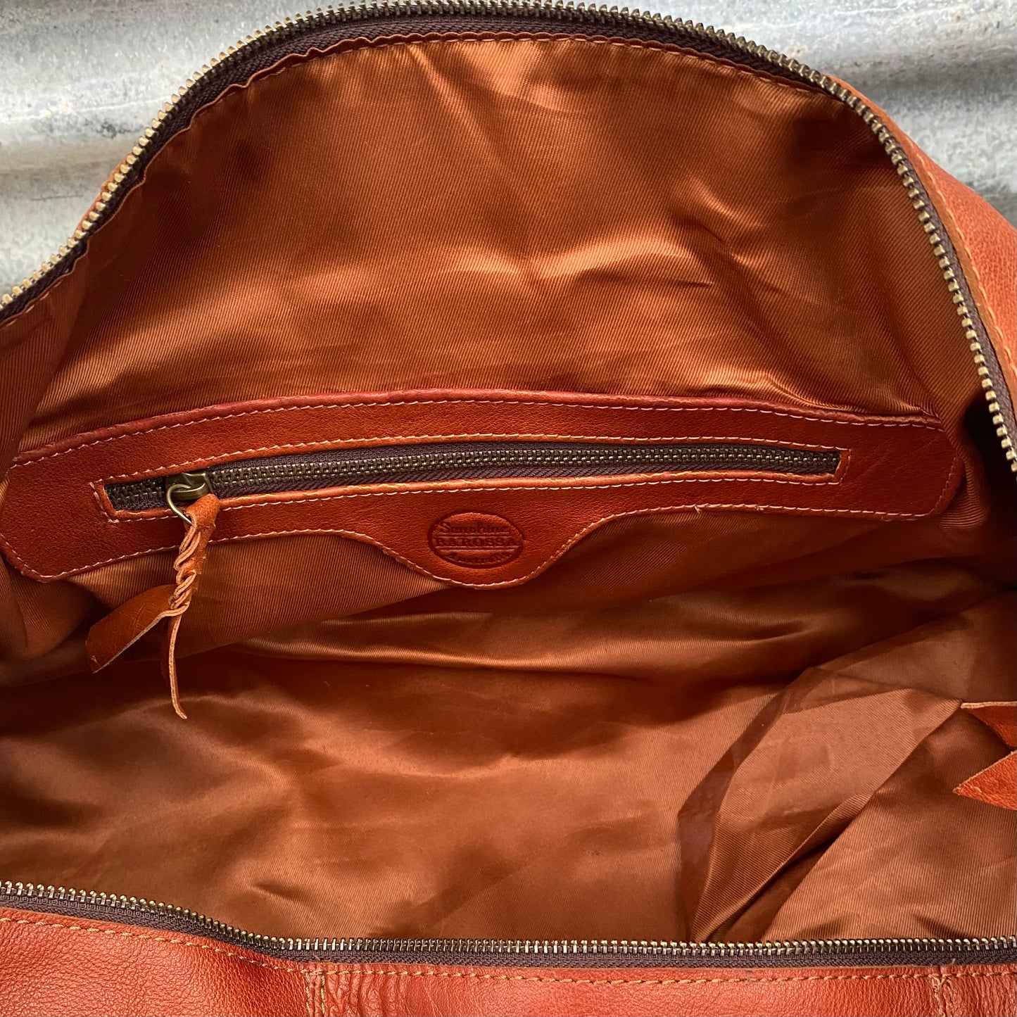 Vintage Leather Duffle/Sports Bag