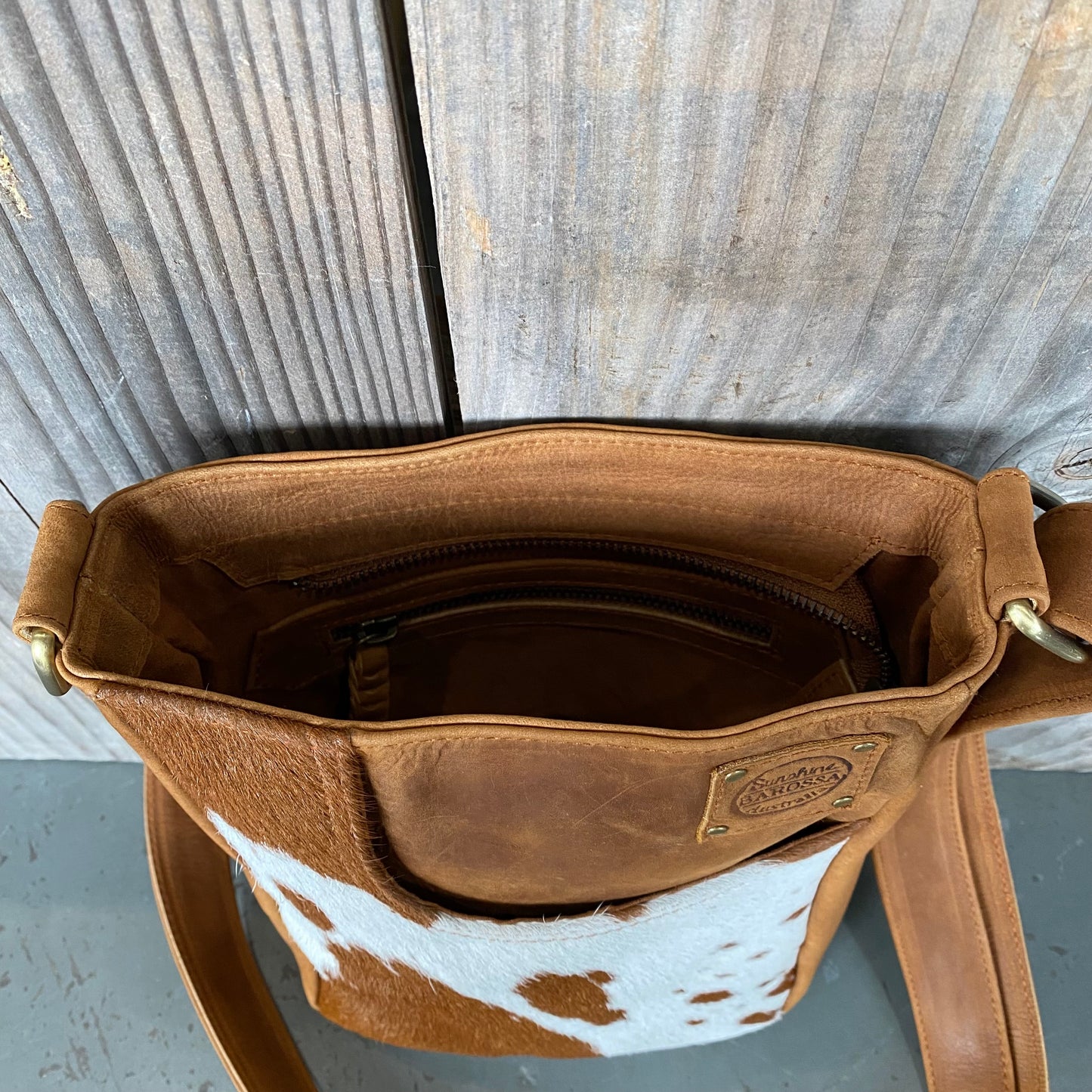 Cowhide Lean Pocket Bag