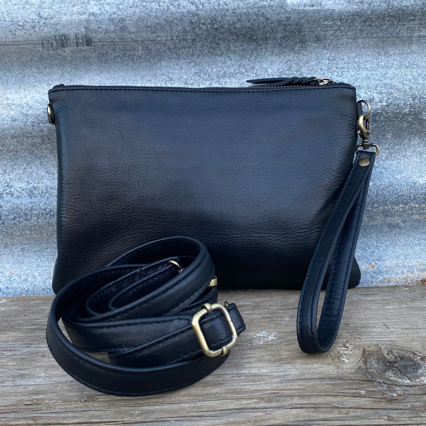 Plain Leather Clutch