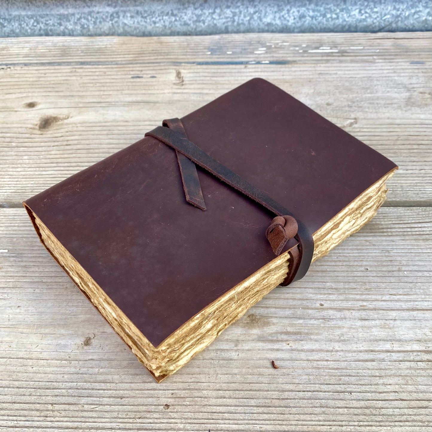 Handmade Paper Bound Leather Journal A5 & A4