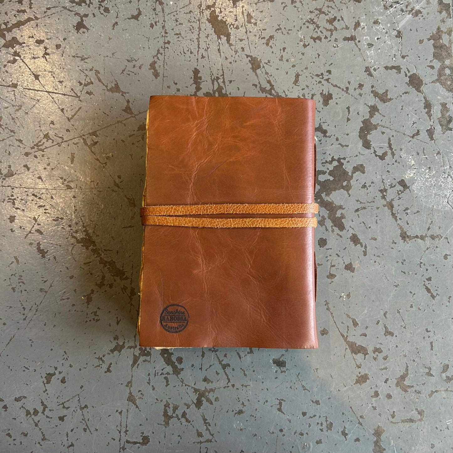 A5 Handmade Paper Bound Leather Journal