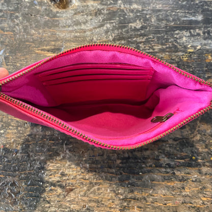 Leather Phone Clutch With Wrist Strap