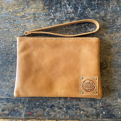 Leather Phone Clutch With Wrist Strap