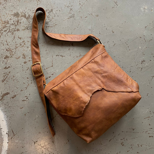 The Big Soft Vintage Leather Slouch