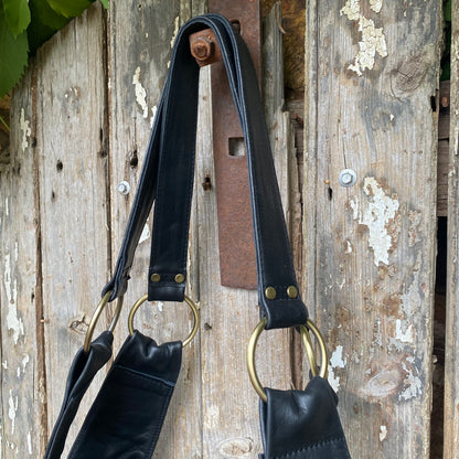 Large Leather Slouch / Overnighter