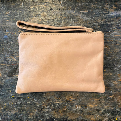 Leather Phone Clutch With Wrist Strap