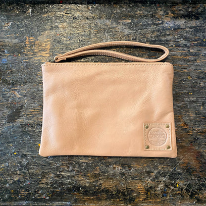 Leather Phone Clutch With Wrist Strap