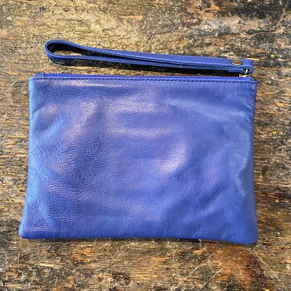 Leather Phone Clutch With Wrist Strap