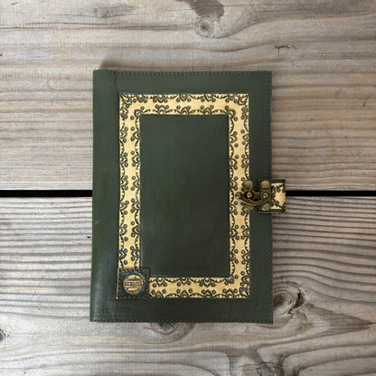 Carved Leather Journal Cover - A5