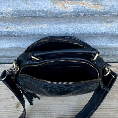 Leather Round Bag