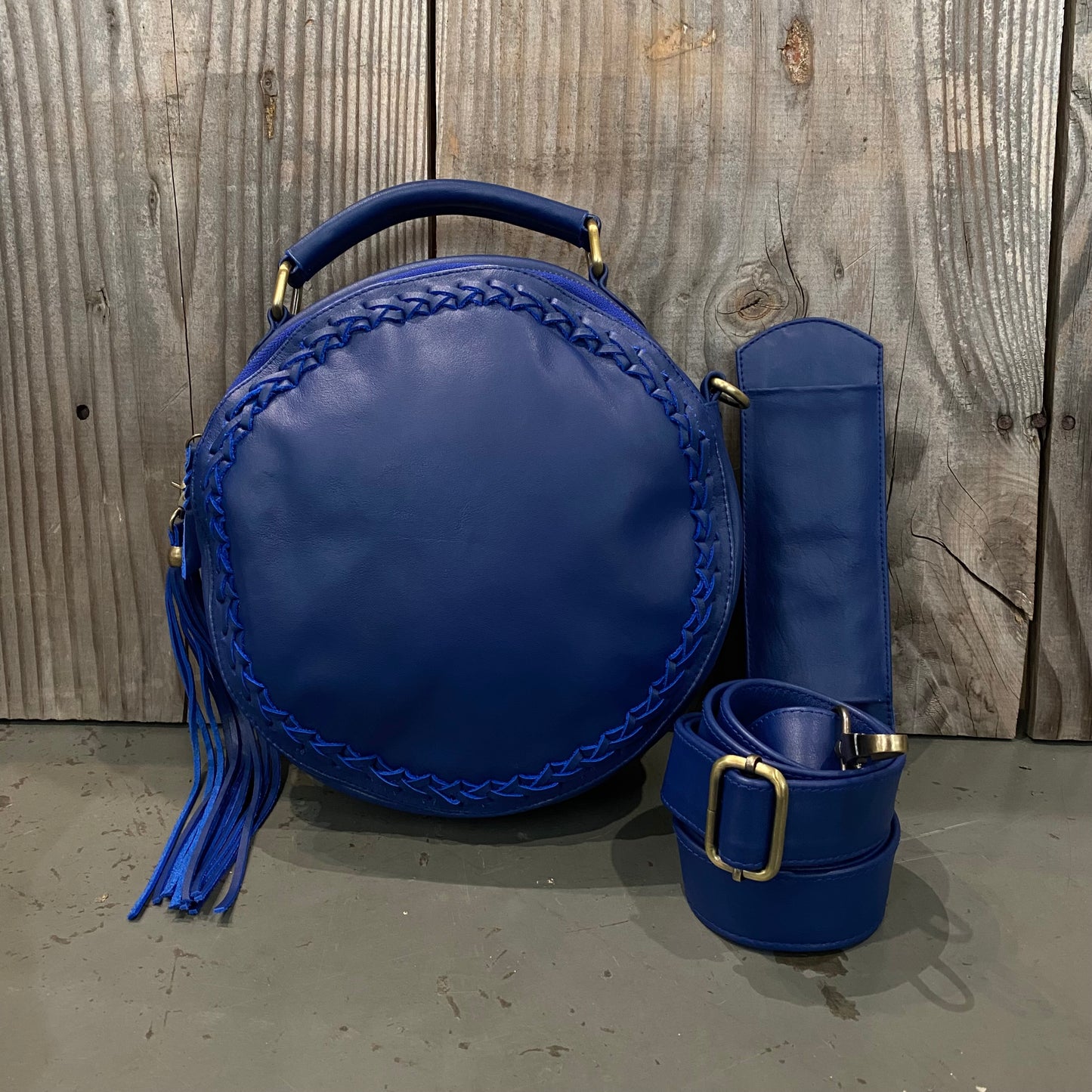 Leather Round Bag