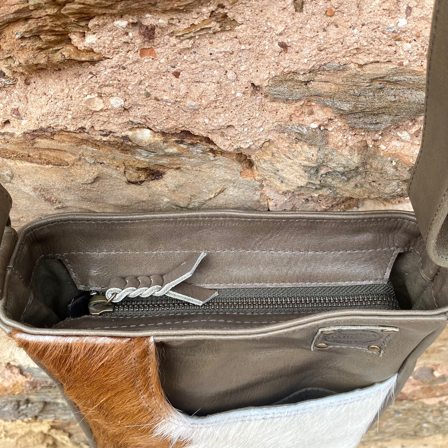 Cowhide Lean Pocket Bag