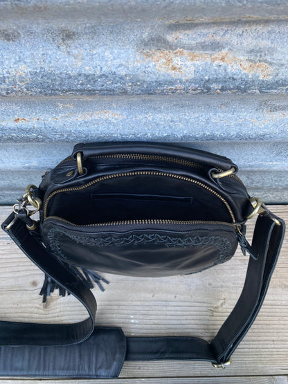 Leather Round Bag