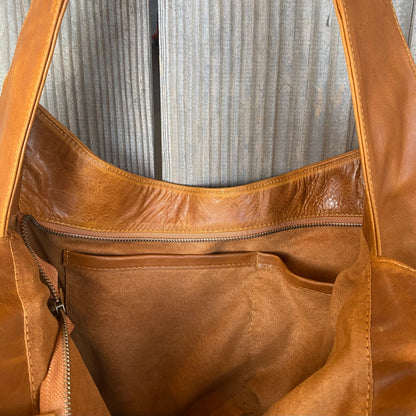 Large Leather Slouch / Overnighter