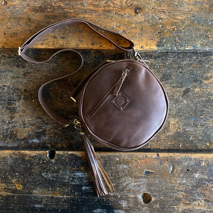 Leather Round Bag