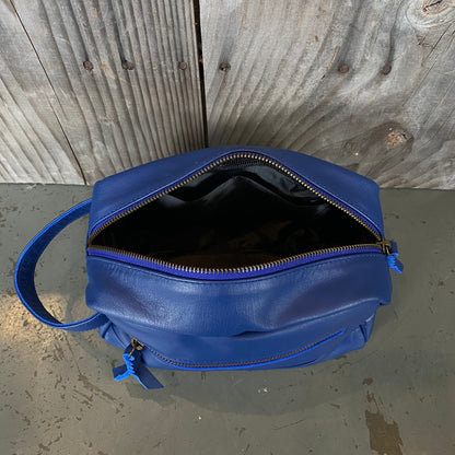 A Bit Bigger Leather Toiletry Bag / Wash Bag