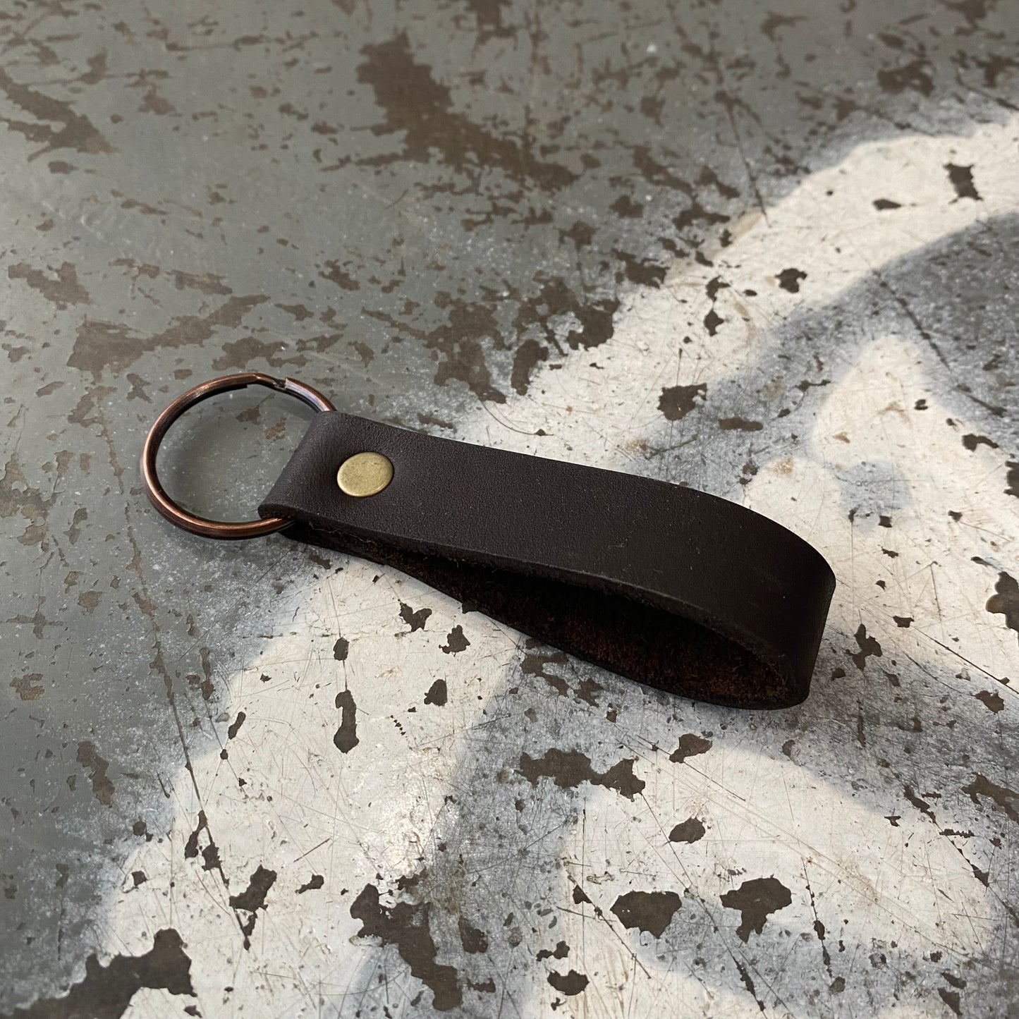 Slender Leather Keyring