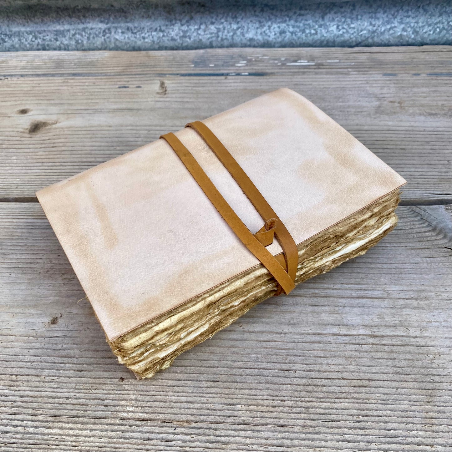 Handmade Paper Bound Leather Journal A5 & A4