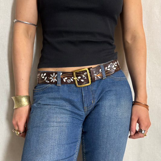 Hand-painted Leather Belts
