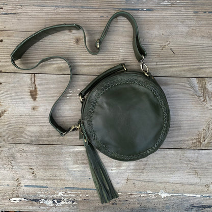 Leather Round Bag
