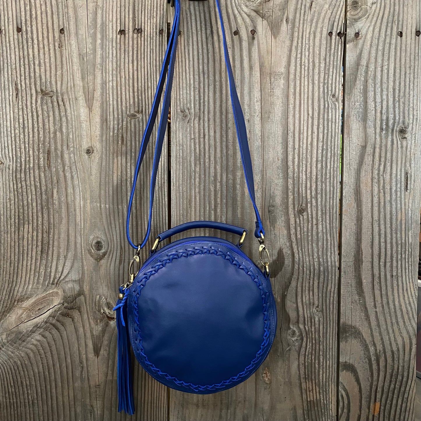 Leather Round Bag