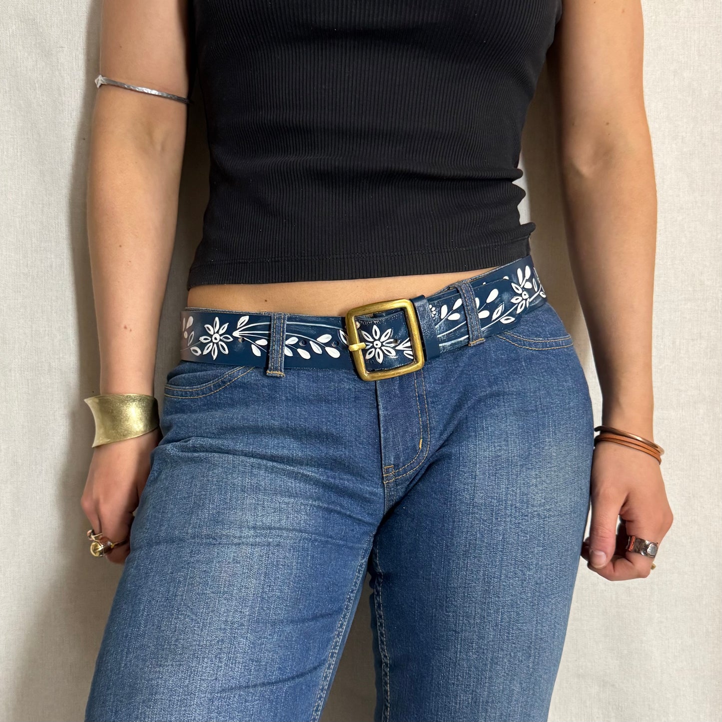 Hand-painted Leather Belts