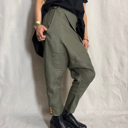 Tailored Japanese-Style Linen Pants