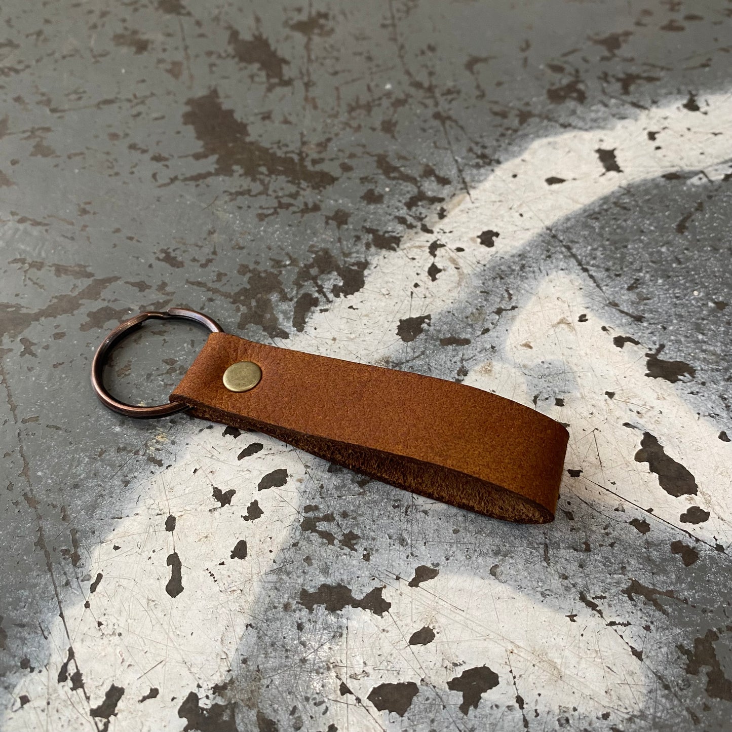 Slender Leather Keyring