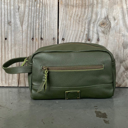 A Bit Bigger Leather Toiletry Bag / Wash Bag