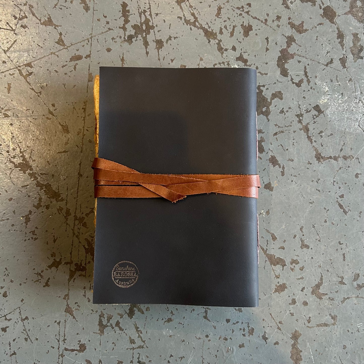 A5 Handmade Paper Bound Leather Journal
