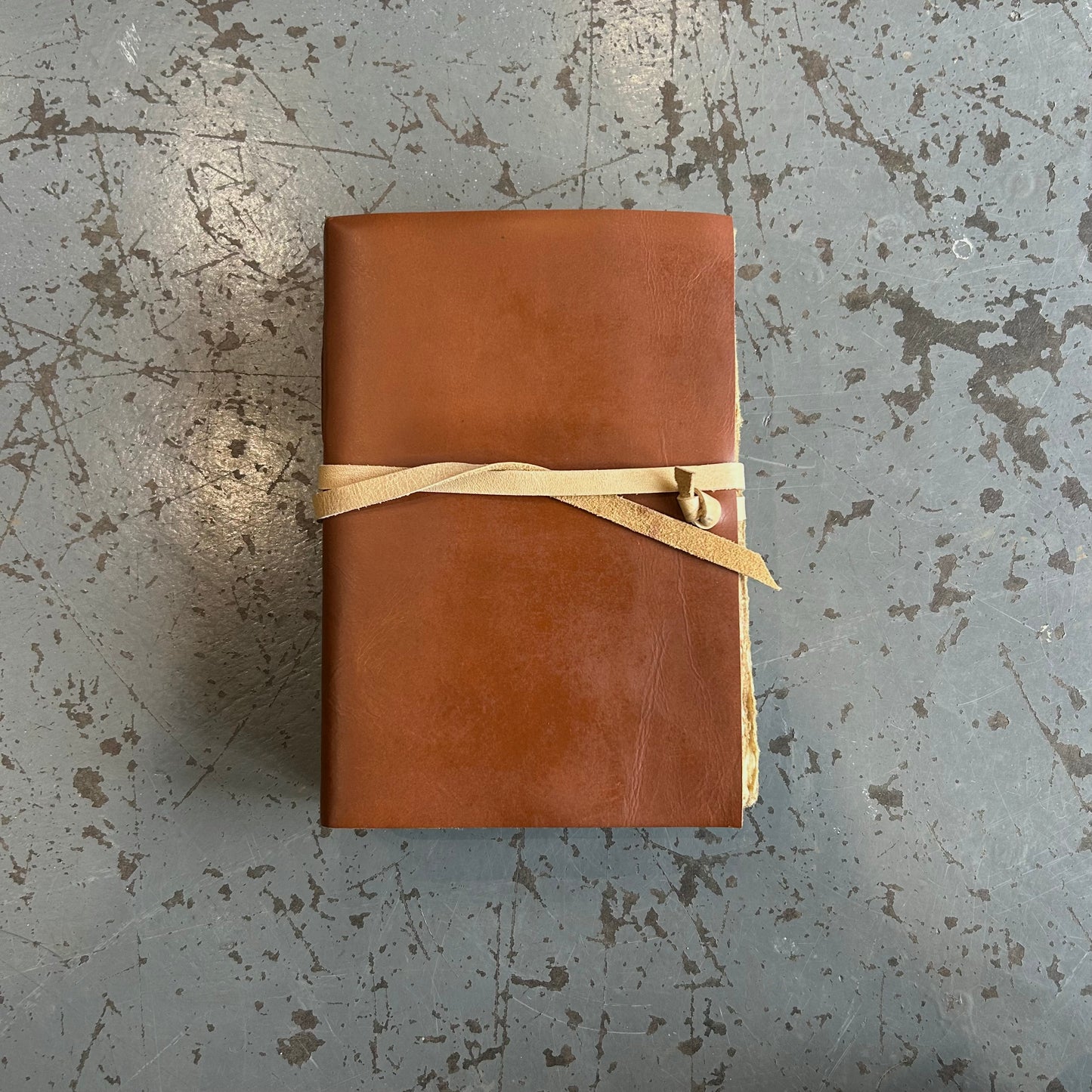 A5 Handmade Paper Bound Leather Journal