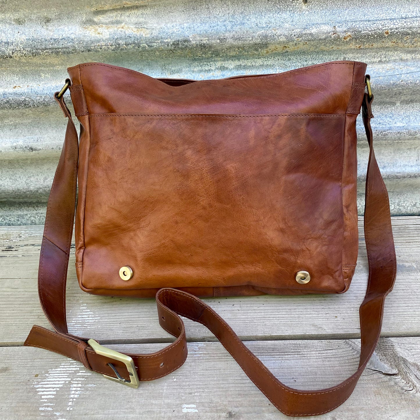 Italian Leather Laptop Satchel