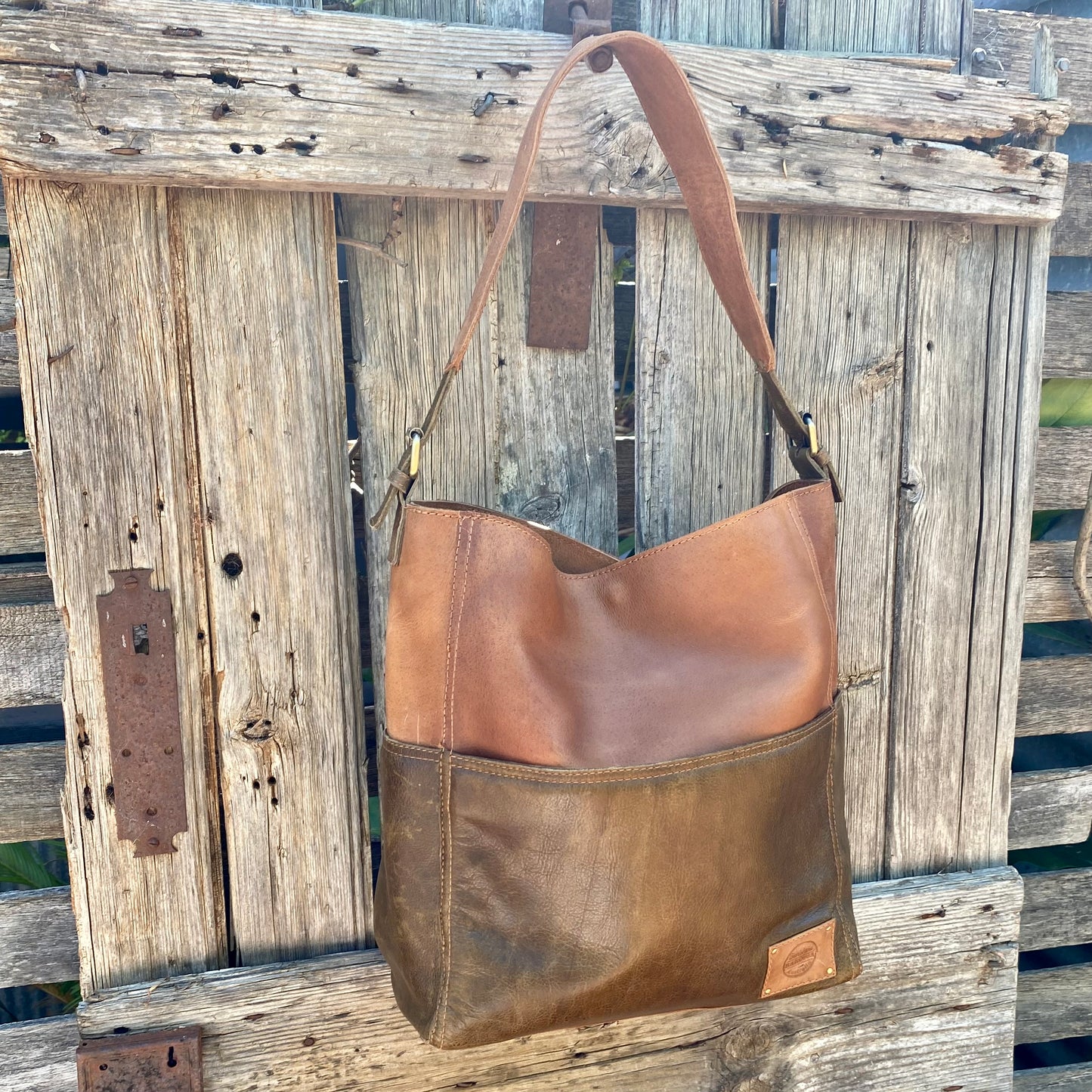 A Four Pocket Leather Tote