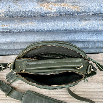 Leather Round Bag
