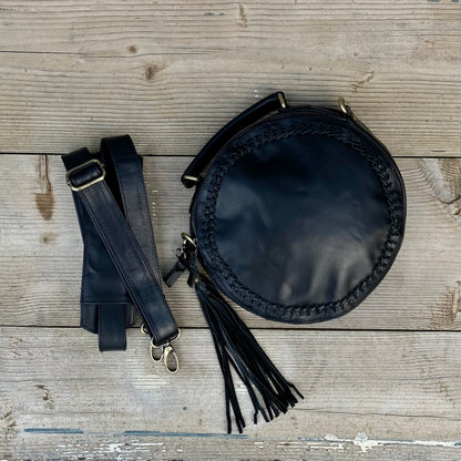 Leather Round Bag