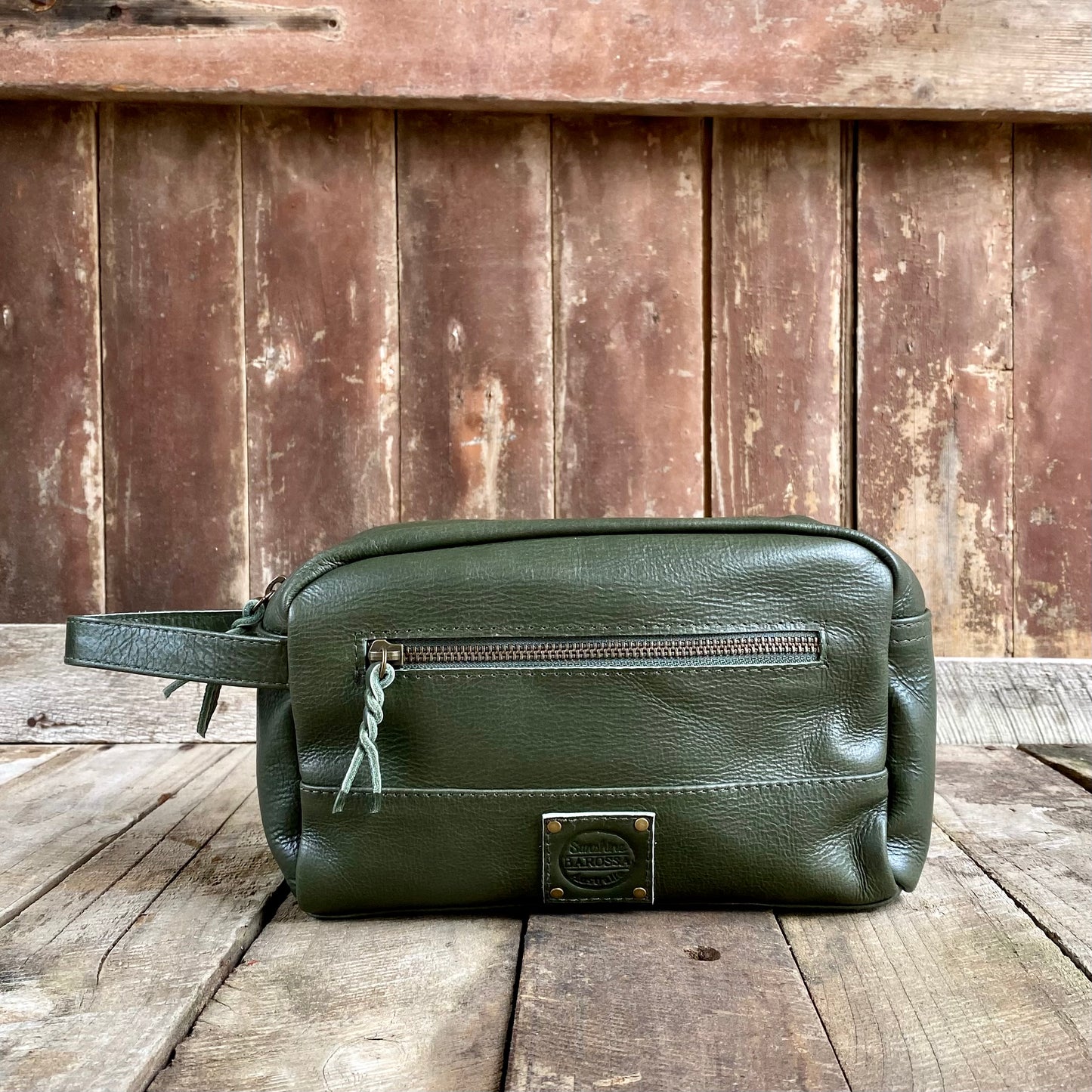 A Bit Bigger Leather Toiletry Bag / Wash Bag