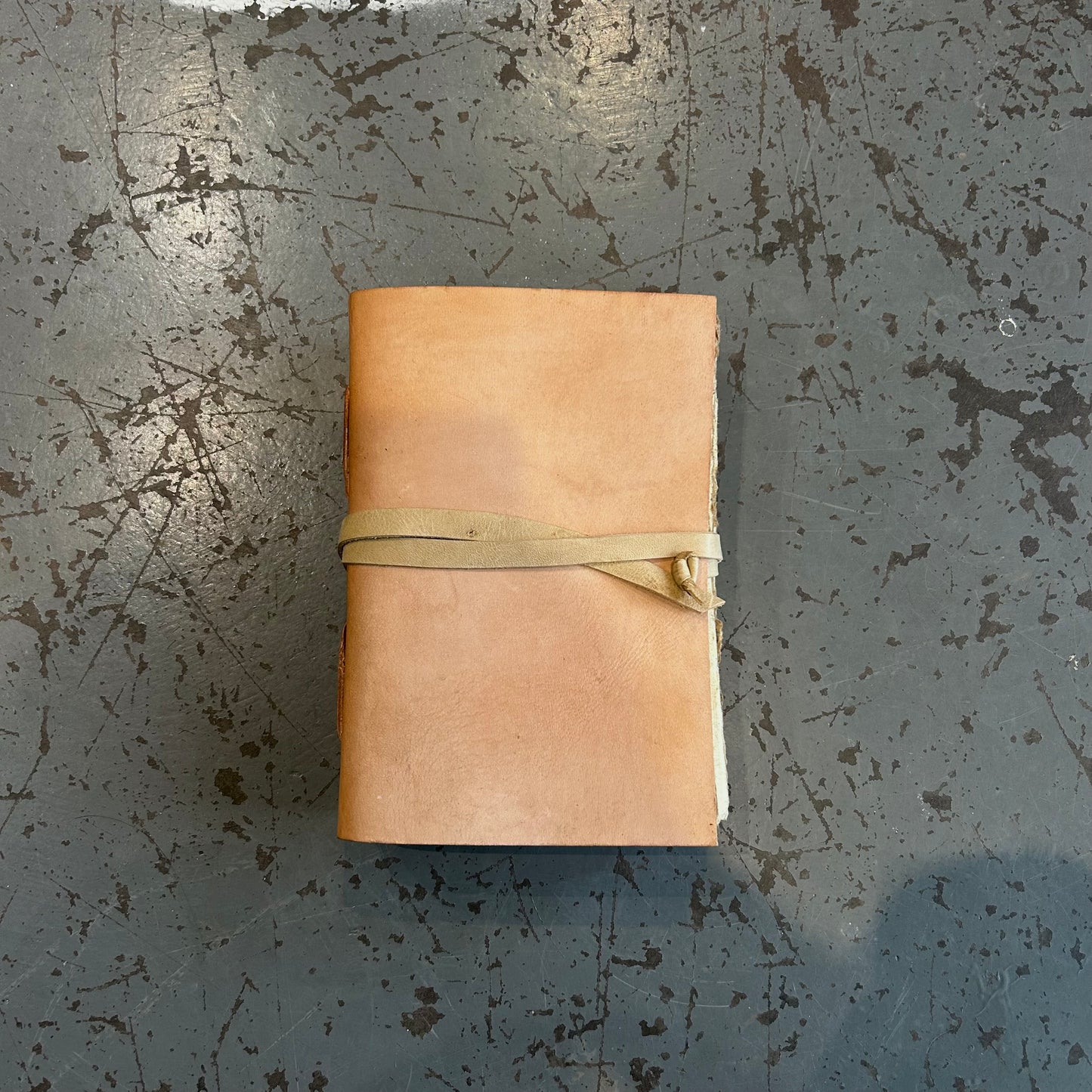 A5 Handmade Paper Bound Leather Journal
