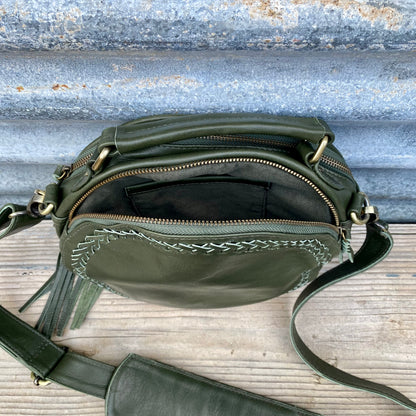 Leather Round Bag