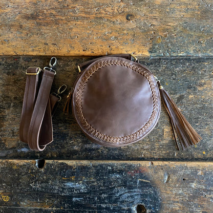 Leather Round Bag