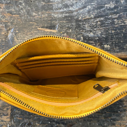 Leather Phone Clutch With Wrist Strap