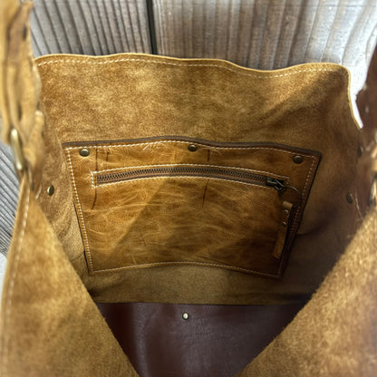 The Big Soft Vintage Leather Slouch