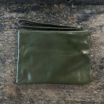 Leather Phone Clutch With Wrist Strap