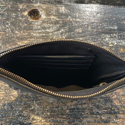 Leather Phone Clutch With Wrist Strap