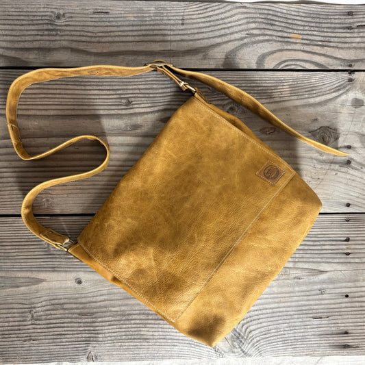 The Big Soft Vintage Leather Slouch